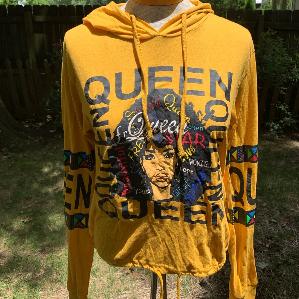 Kente Cloth Design Drawstring Top Size XL